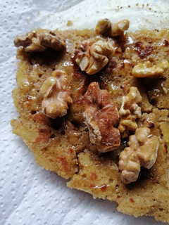 Una foto de Panqueques de manzana y avena