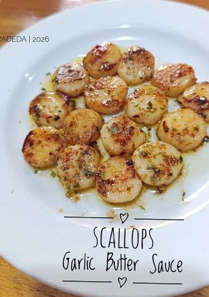 Foto resep Scallops with Garlic Butter Sauce