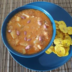 A picture of Farali Aaloo Peanut Curry 😋.