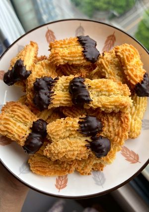Foto resep Semprit (Butter Cookies) Tepung Almond