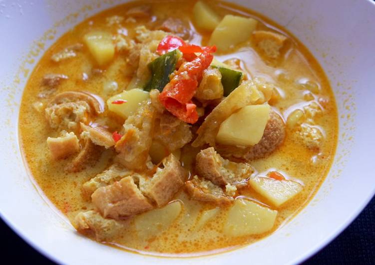 Resep Sayur Tahu Kentang Bumbu Kuning Resep Telur Tahu 