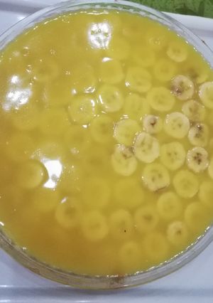 صورة لوصفة تحلية بالموز والبرتقال يميييي