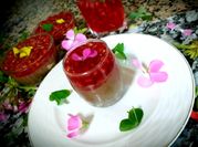 A picture of strawberry flavored milk