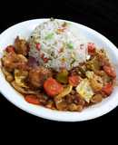 Schezwan chilli chicken & fried rice