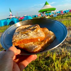 A picture of Banana Coconut milk Toast.