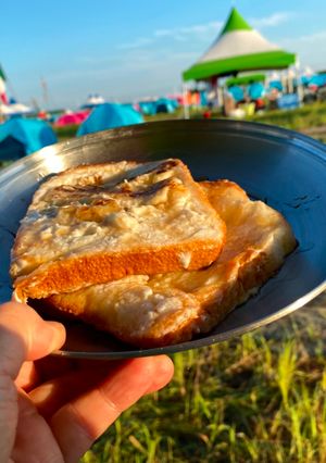 A picture of Banana Coconut milk Toast.