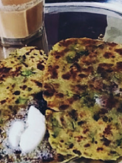 सोया मेथी का हेल्दी पराठा (soya methi ka healthy paratha recipe in Hindi) रेसिपी मुख्य फोटो