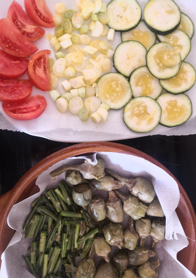 Una foto de Verduras al horno