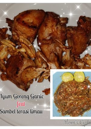 Foto resep Ayam Goreng Garlic Feat Sambel limau
