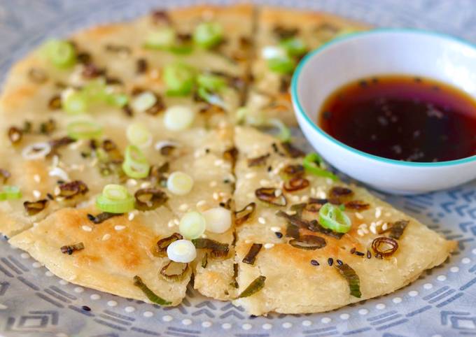 Sourdough discard Chinese spring onions pancake ?? ????