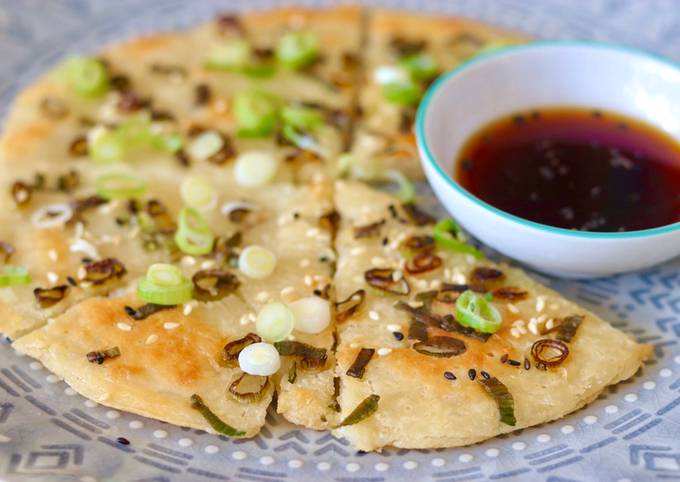 Simple Way to Prepare Jamie Oliver Sourdough discard Chinese spring onions pancake 🥞 🧅🐾