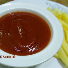 A picture of Homemade tomato ketchup.
