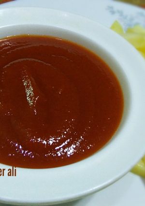 A picture of Homemade tomato ketchup.