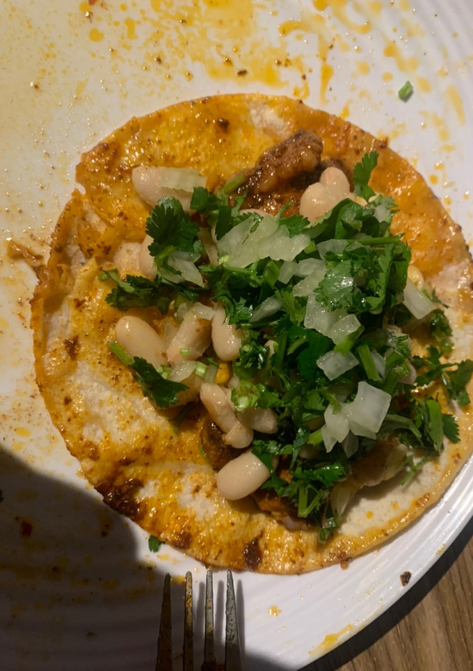 Una foto de Tacos de carne adobada