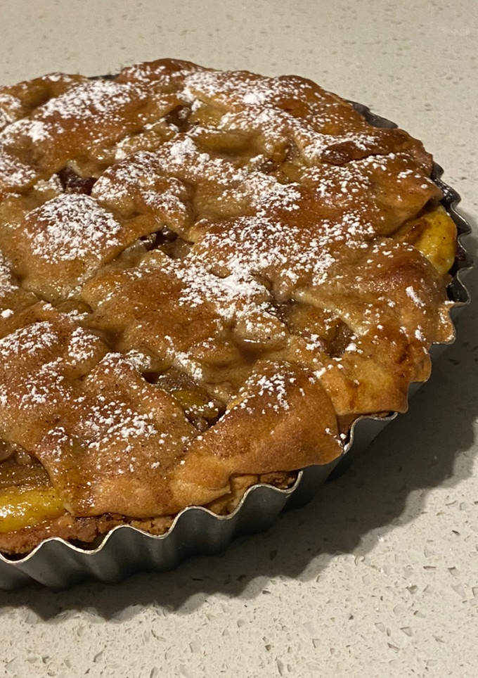 Una foto de Kuchen de Manzana