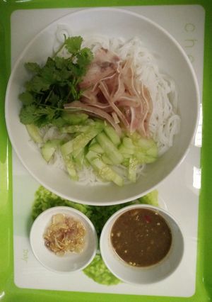 Hình của món Bún mắn nêm.