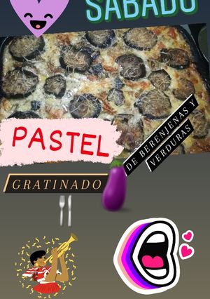 Una foto de PASTEL DE BERENJENA ❤🍆🍆🍆
