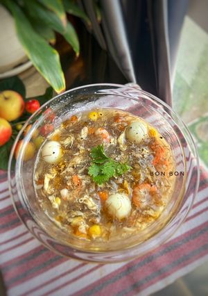 Hình của món Súp Tôm Tóc Tiên.