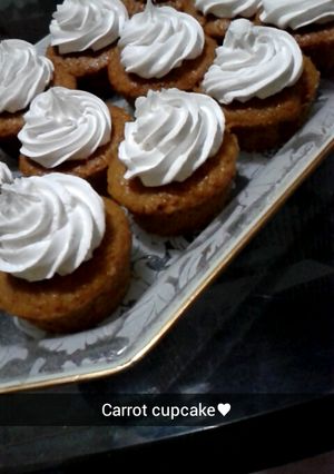 Una foto de Cupcakes de zanahoria