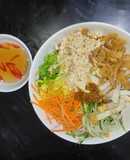 Bún trộn chay