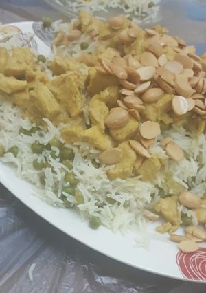 صورة لوصفة رز بازيلا مع الشيش