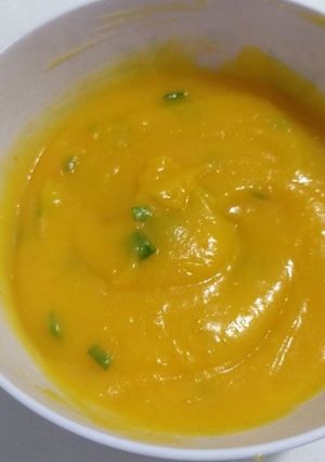 Una foto de Sopa de zapallo