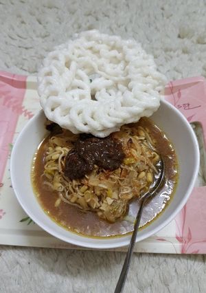 Foto resep Lontong mie simple