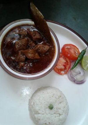 A picture of Soya chikka rogan josh.