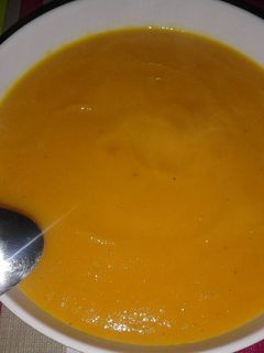 Una foto de Crema de zanahoria