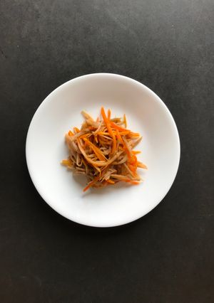 Hình của món Ngưu bàng xào.