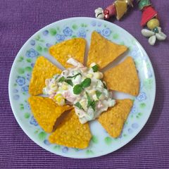 A picture of Nachos chaat.