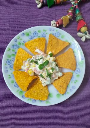 A picture of Nachos chaat.