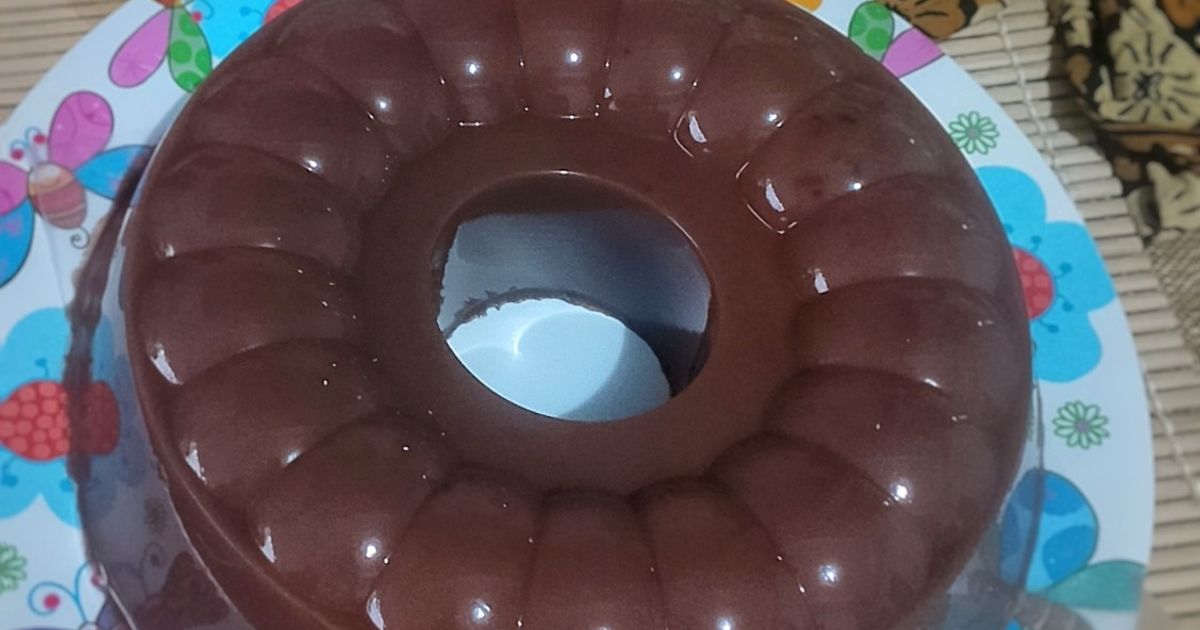 Puding Coklat With Vla Vanilla