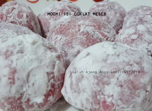 Foto resep Mochi isi coklat meses