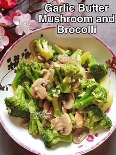 Foto resep Garlic Butter Mushroom and Brocolli