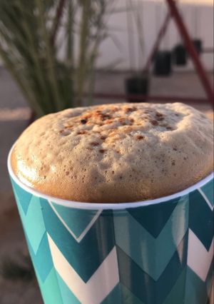 صورة لوصفة كابتشينو 👌🏻☕️