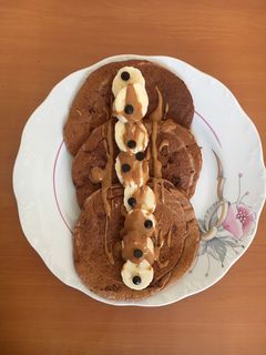 Φωτογραφία της συνταγής Υγιεινά pancakes με σοκολάτα