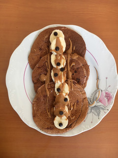 Φωτογραφία της συνταγής Υγιεινά pancakes με σοκολάτα