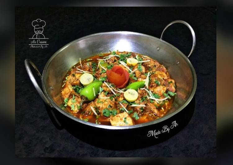 Spicy Boneless Chicken Karahi Recipe By Ar Rajpout Cookpad