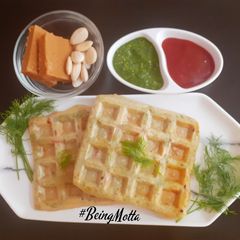 A picture of Lentils-Dill Leaves Waffle.