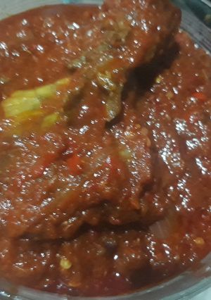 A picture of Tomato stew.