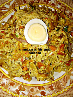A picture of Soyayyiyar indomie da kwai.