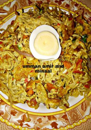 A picture of Soyayyiyar indomie da kwai.