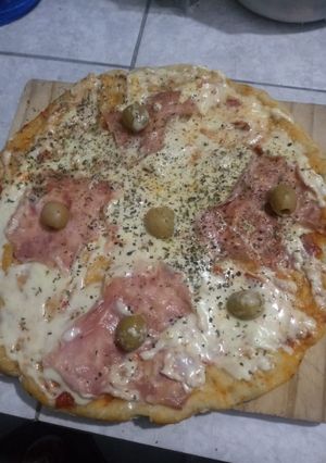 Una foto de Pizza casera