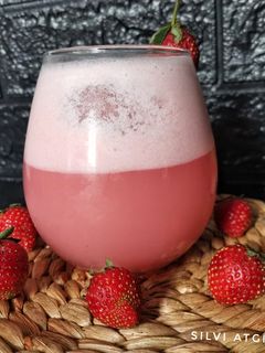 Foto resep Juice Strawberry Susu Ekonomis