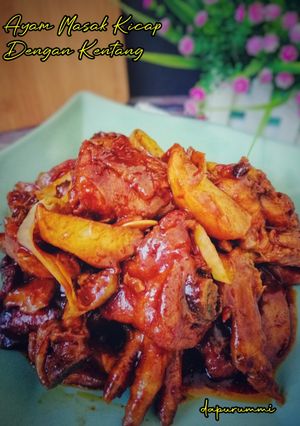 Gambar Ayam Masak Kicap Dengan Kentang