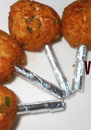 A picture of Veg Paneer Lollypop.