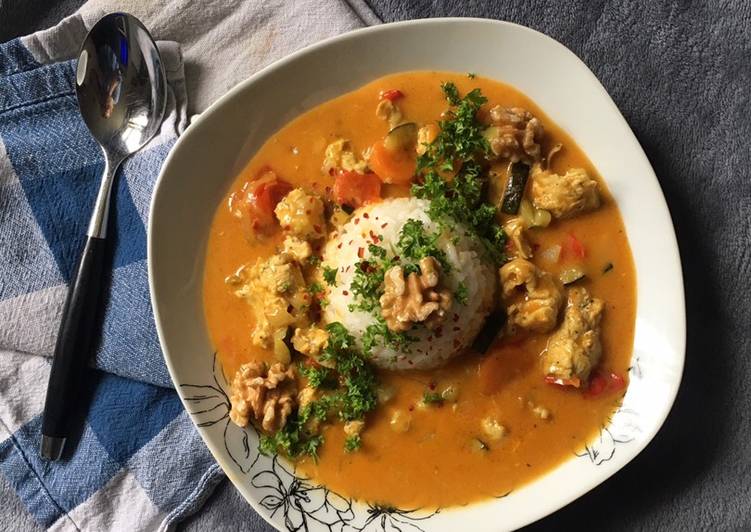 Putencurry mit Kokosmilch