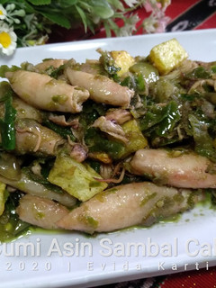 Foto resep Cumi Asin Sambal Cabe Ijo