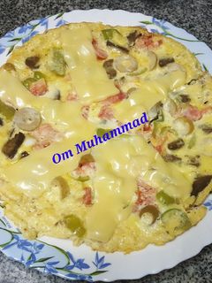 صورة لوصفة بيتزا البيض🥚